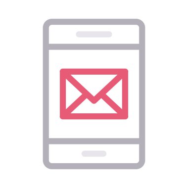 ileti vektör renk çizgisi simgesi 