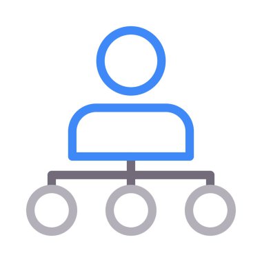 kullanıcı vektörü renk çizgisi simgesi 