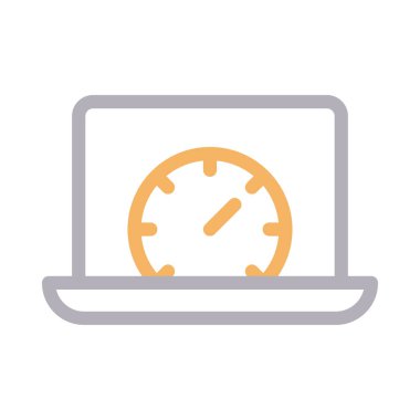 internet vektör renk çizgisi simgesi 