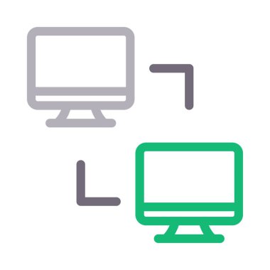 vektör renk çizgisi simgesini transfer et 