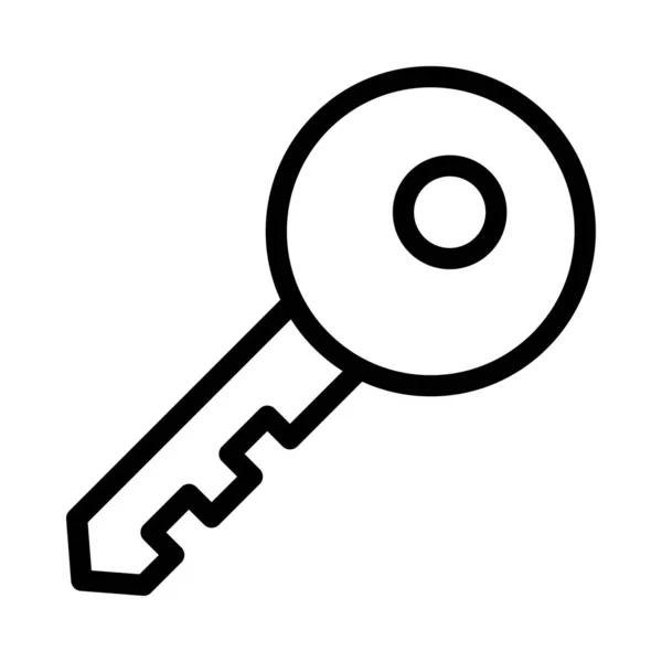 Lock Vector Thin Line Icon — Stock Vector