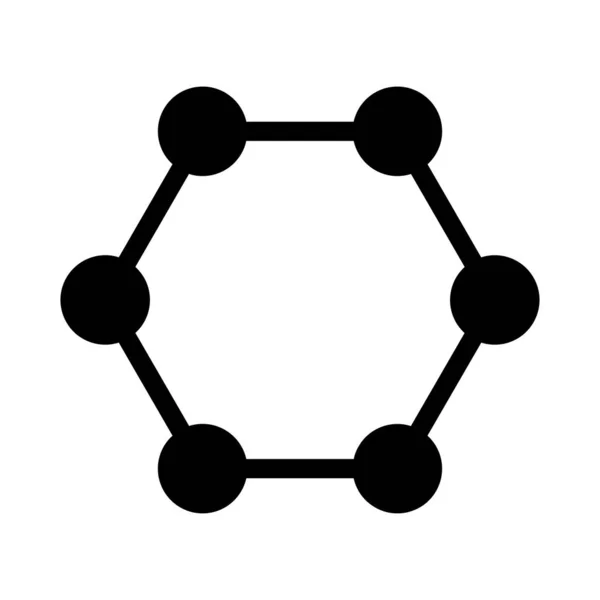 Bağlantı Vektörü Glyph Düz Simgesi — Stok Vektör