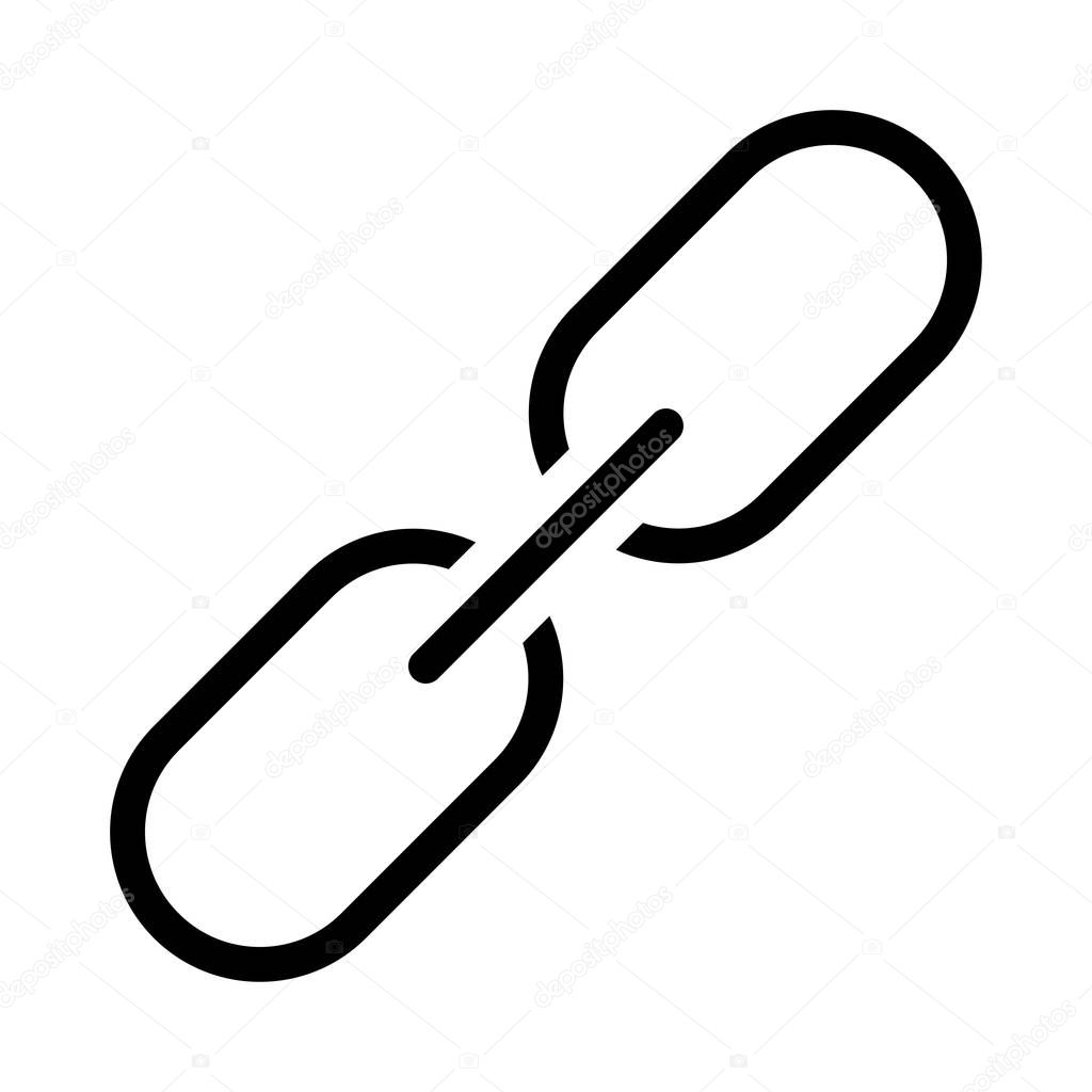 link vector glyph  flat icon 
