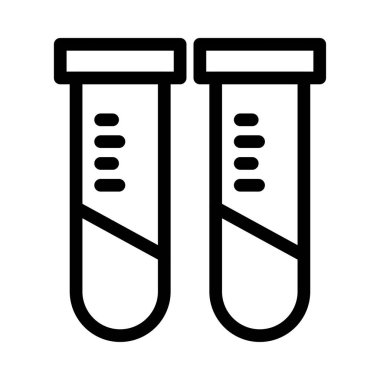 tüp vektör ince çizgi simgesi 