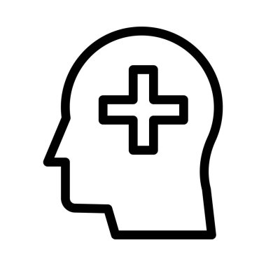 tıbbi vektör ince çizgi simgesi 