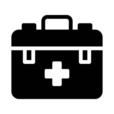 yardım vektörü glyph düz simgesi 