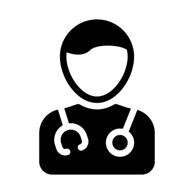 stetoskop vektör düz simge 