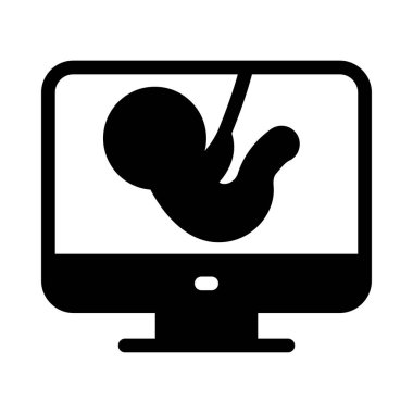 hamile vektör simgesi düz simge 