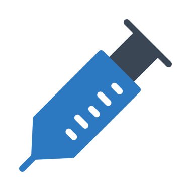 Şırınga vektörü renk simgesi 