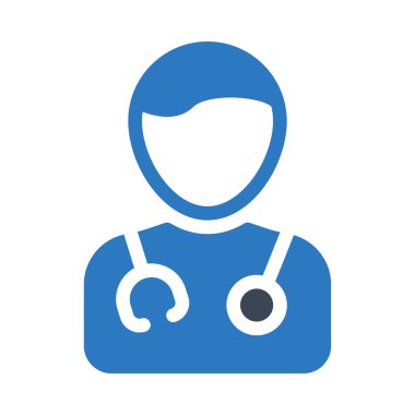 stetoskop vektör renk simgesi 