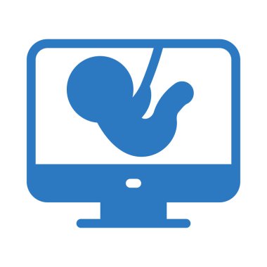 hamile vektör renk simgesi 