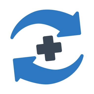 Artı vektör renk simgesi 