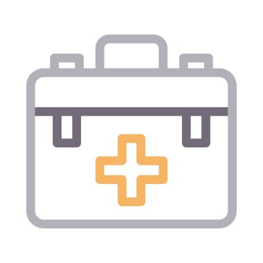 yardım vektörü renk çizgisi simgesi 