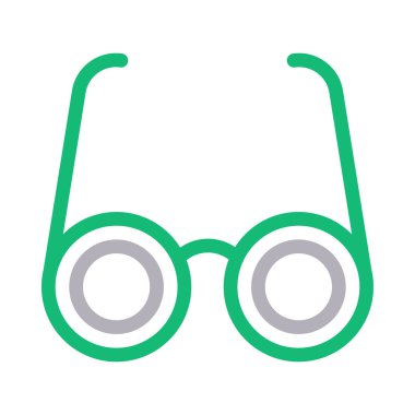 göz giyimi vektör renk çizgisi simgesi 