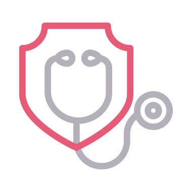 doktor vektör renk çizgisi simgesi 