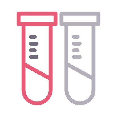 tüp vektör renk çizgisi simgesi 