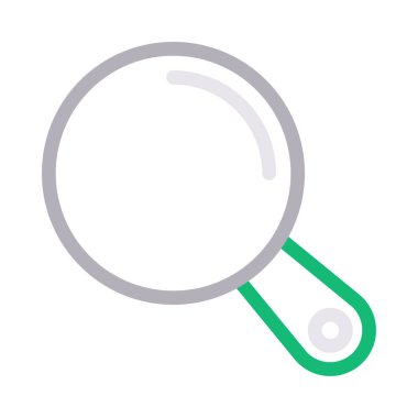 Büyüteç vektör renk çizgisi simgesi 