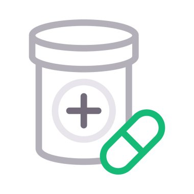 uyuşturucu vektör renk çizgisi simgesi 