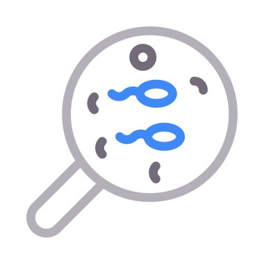 Arama vektörü renk çizgisi simgesi 