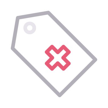 tıbbi vektör renk çizgisi simgesi 