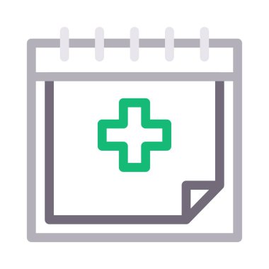 tarih vektör renk çizgisi simgesi 