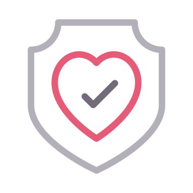 sağlık vektörü renk çizgisi simgesi 