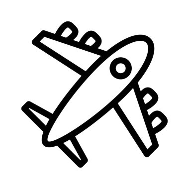 uçuş vektörü ince çizgi simgesi 