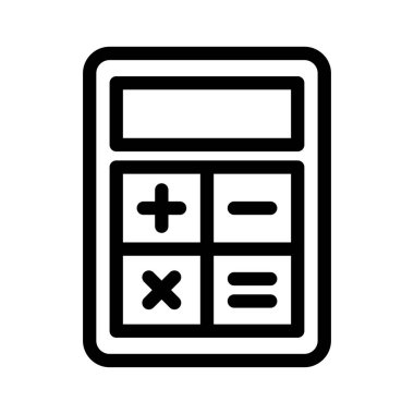 muhasebe vektörü ince çizgi simgesi 