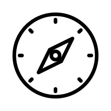 navigasyon vektörü ince çizgi simgesi 