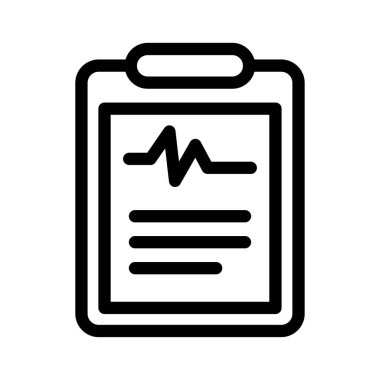 rapor vektör ince çizgi simgesi 