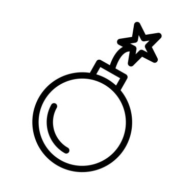 tehlike vektörü ince çizgi simgesi 