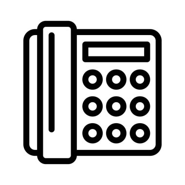 telefon vektörü ince çizgi simgesi 