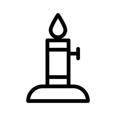 Yakıcı vektör ince çizgi simgesi 