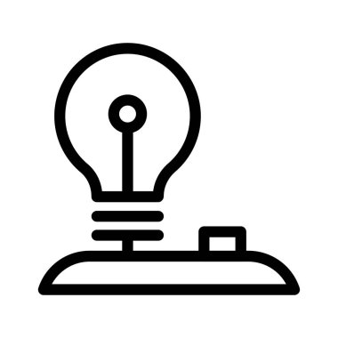 ışık vektörü ince çizgi simgesi 