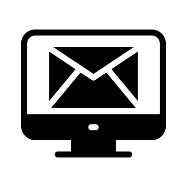 ileti vektörü düz simgesi 