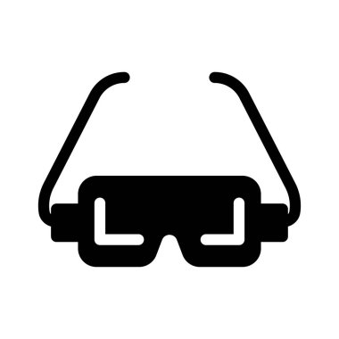 gözlük vektör düz simgesi 