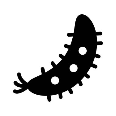 Virüs vektör düz simgesi 