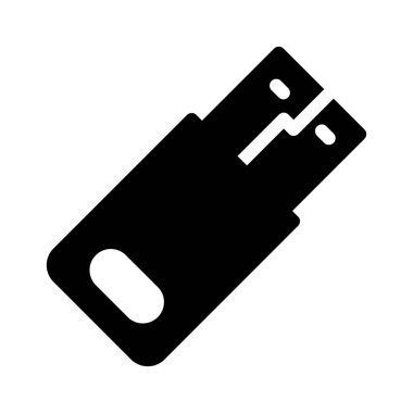 Usb vektör düz simge 