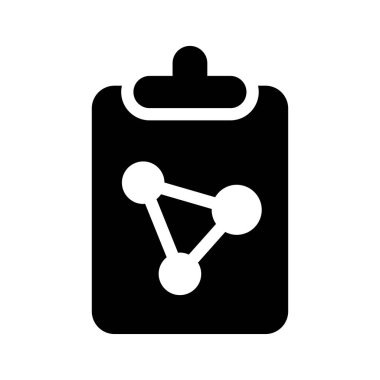 Molekül vektör düz simge 