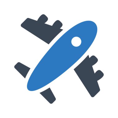 uçuş vektörü renk simgesi 