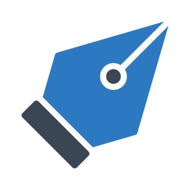 nib vektör renk simgesi 