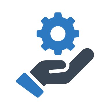 dişli vektör renk simgesi 