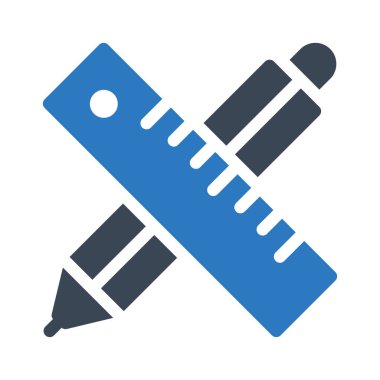 Vektör kabartma renk simgesini ölç 