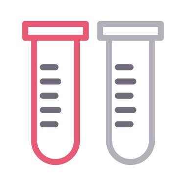 tüp vektör renk çizgisi simgesi 