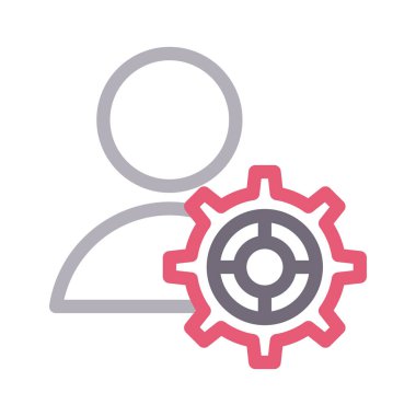 hesap vektör renk çizgisi simgesi 