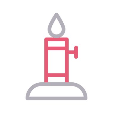 Yanıcı vektör renk çizgisi simgesi 