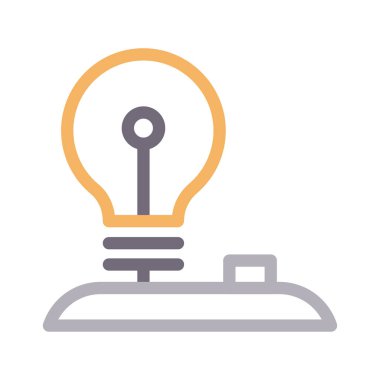 ışık vektörü renk çizgisi simgesi 