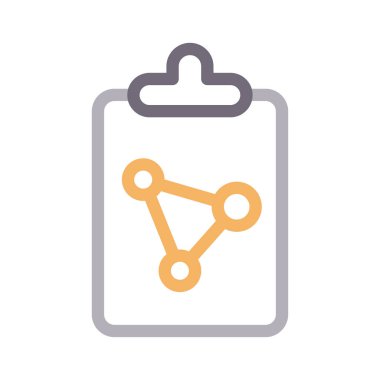 molekül vektör renk çizgisi simgesi 