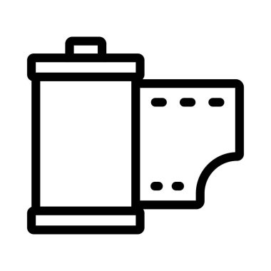 kamera vektörü ince çizgi simgesi 