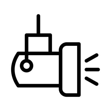 ışık vektörü ince çizgi simgesi 